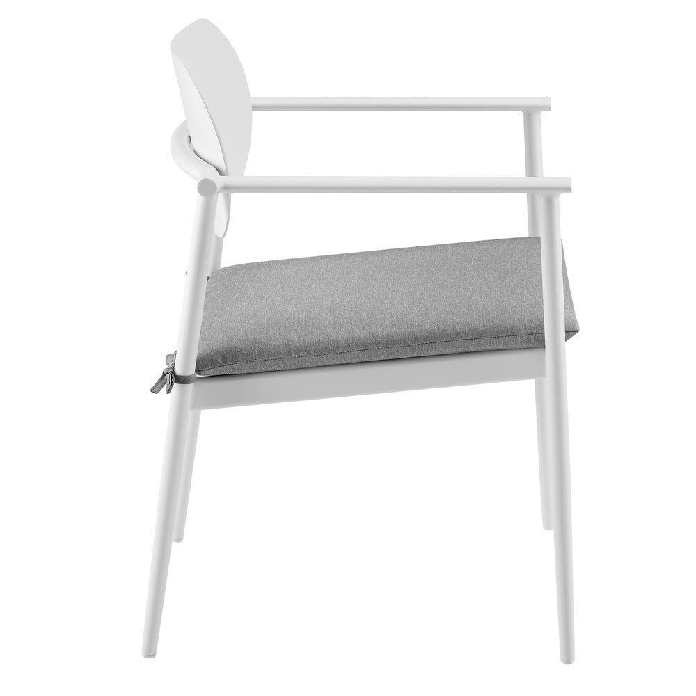 EEI-7148 Aeris Stackable Outdoor Patio Aluminum Dining Armchair Set of 2 by Modway