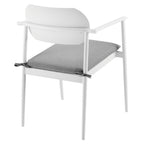 EEI-7148 Aeris Stackable Outdoor Patio Aluminum Dining Armchair Set of 2 by Modway