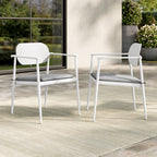 EEI-7148 Aeris Stackable Outdoor Patio Aluminum Dining Armchair Set of 2 by Modway