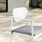 EEI-7148 Aeris Stackable Outdoor Patio Aluminum Dining Armchair Set of 2 by Modway