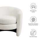 Modway Affinity Upholstered Boucle Fabric Curved Back Armchair by Modway-EEI-6666