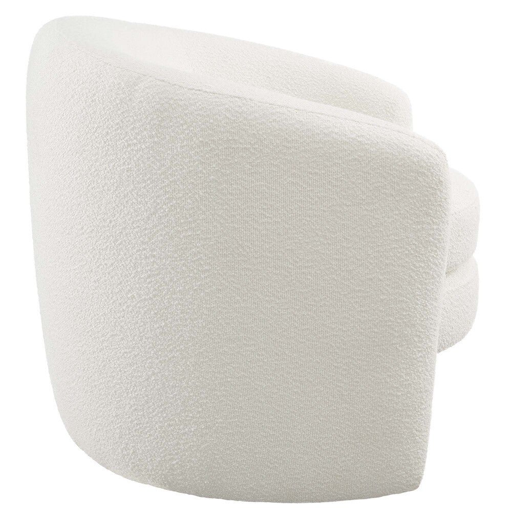 Modway Affinity Upholstered Boucle Fabric Curved Back Armchair by Modway-EEI-6666