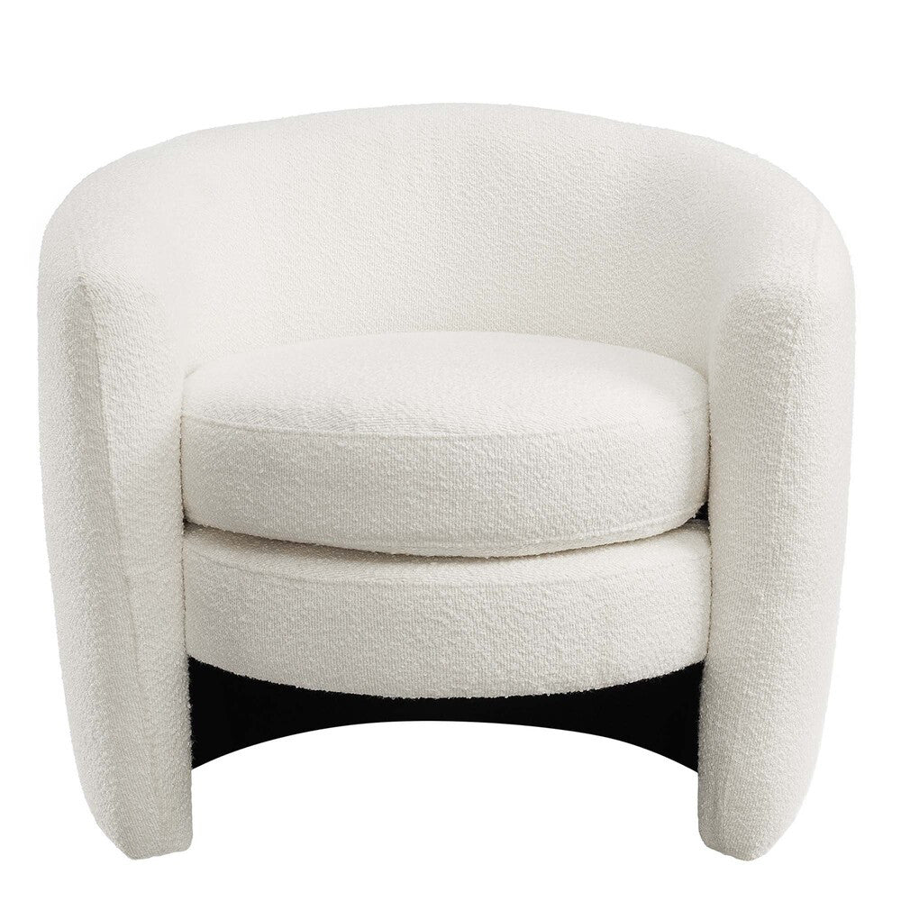 Modway Affinity Upholstered Boucle Fabric Curved Back Armchair by Modway-EEI-6666