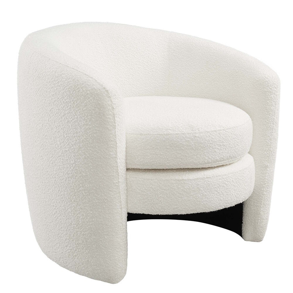 Modway Affinity Upholstered Boucle Fabric Curved Back Armchair by Modway-EEI-6666