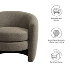 Modway Affinity Upholstered Boucle Fabric Curved Back Armchair by Modway-EEI-6666