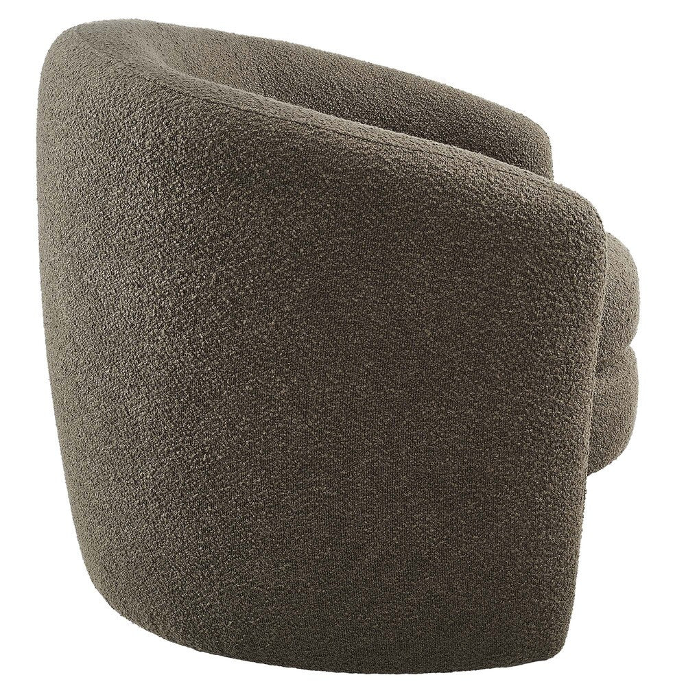 Modway Affinity Upholstered Boucle Fabric Curved Back Armchair by Modway-EEI-6666