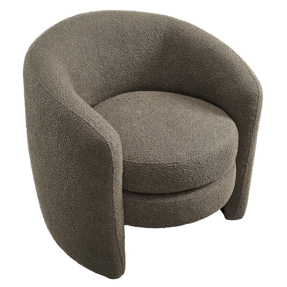 Modway Affinity Upholstered Boucle Fabric Curved Back Armchair by Modway-EEI-6666