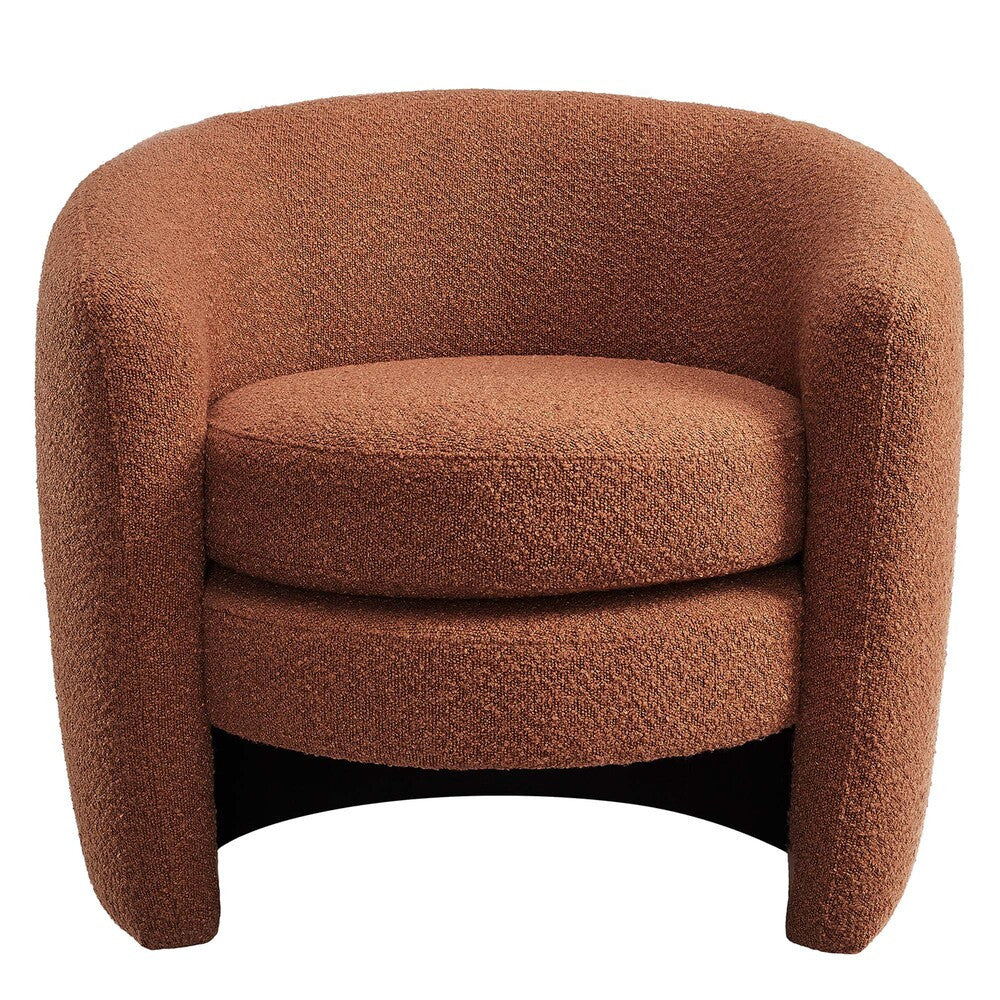 Modway Affinity Upholstered Boucle Fabric Curved Back Armchair by Modway-EEI-6666