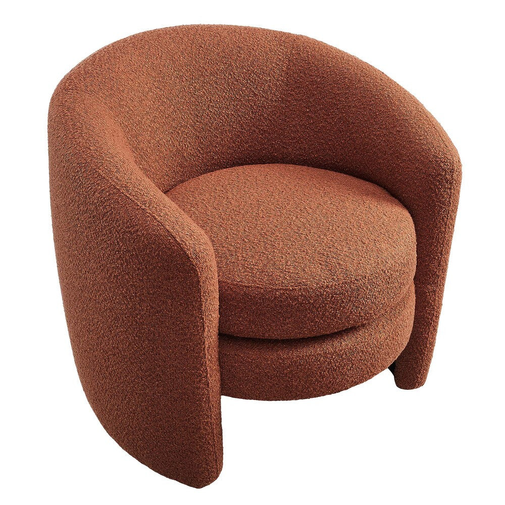 Modway Affinity Upholstered Boucle Fabric Curved Back Armchair by Modway-EEI-6666