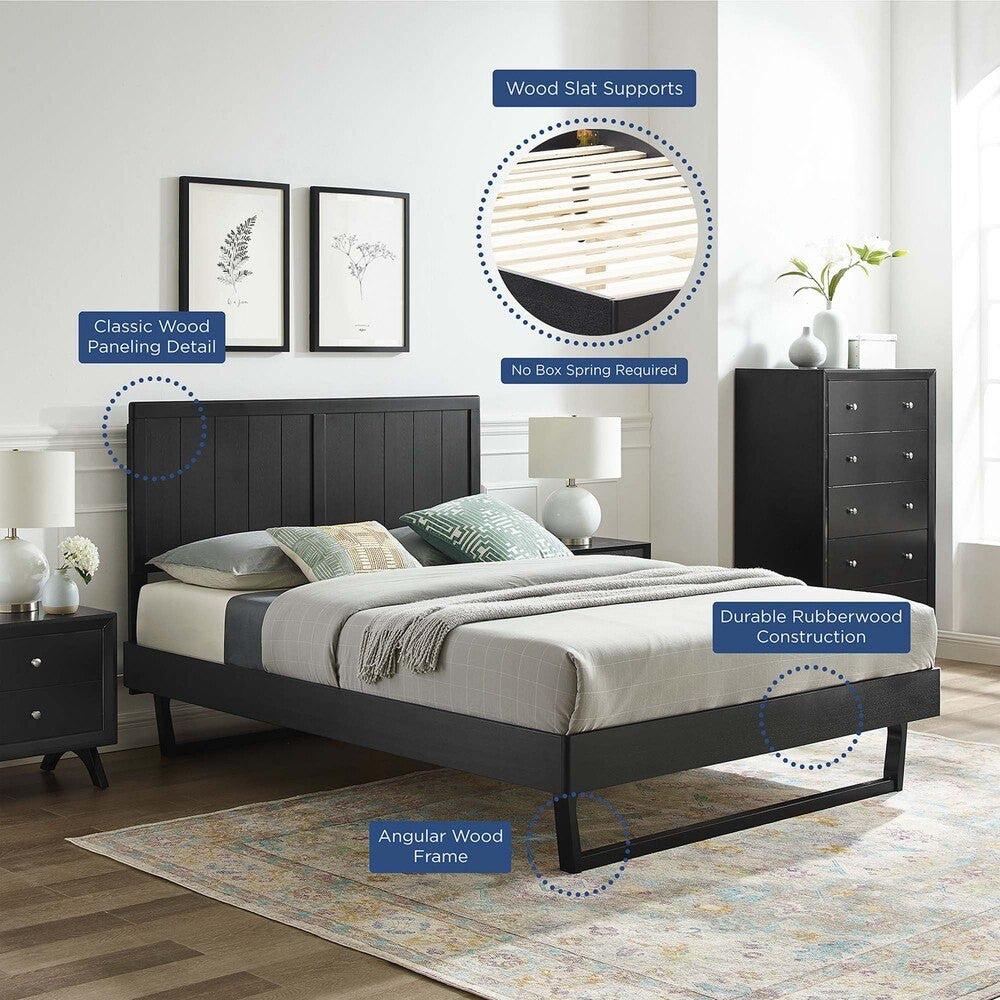 MOD-6616 Alana Wood Full Platform Bed With Angular Frame by Modway