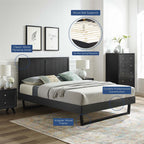 MOD-6616 Alana Wood Full Platform Bed With Angular Frame by Modway