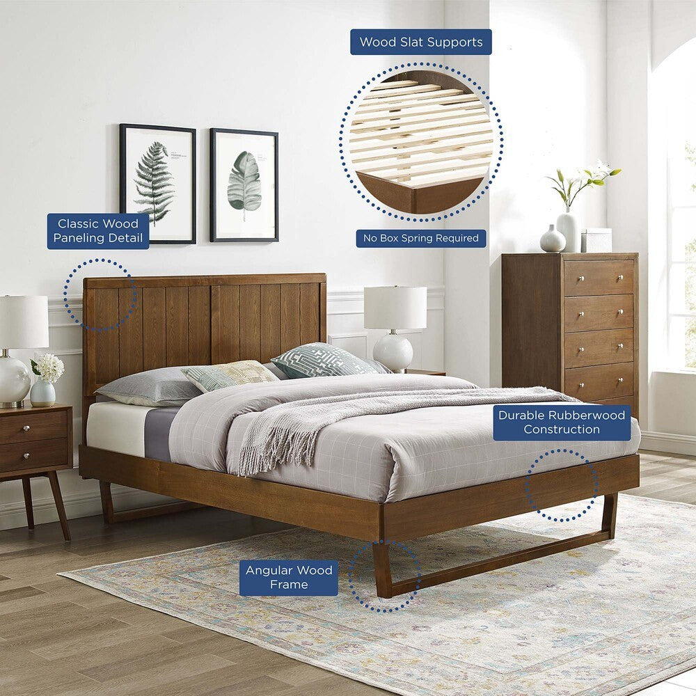 MOD-6616 Alana Wood Full Platform Bed With Angular Frame by Modway