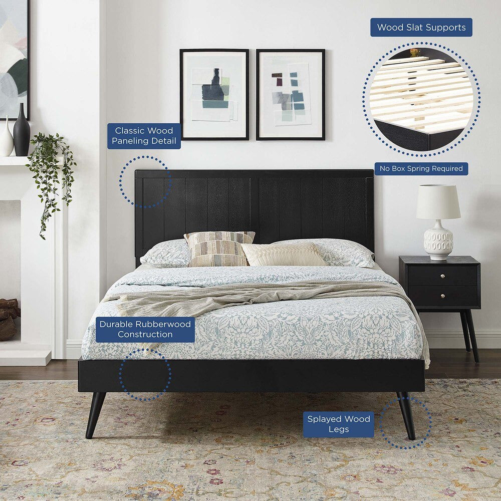 MOD-6619 Alana Wood Full Platform Bed With Splayed Legs by Modway