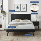 MOD-6619 Alana Wood Full Platform Bed With Splayed Legs by Modway