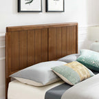 MOD-6378-WAL Alana Wood Queen Platform Bed With Angular Frame by Modway