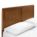 MOD-6378-WAL Alana Wood Queen Platform Bed With Angular Frame by Modway