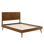 MOD-6621-WAL Alana Wood Twin Platform Bed With Splayed Legs by Modway