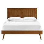 MOD-6621-WAL Alana Wood Twin Platform Bed With Splayed Legs by Modway