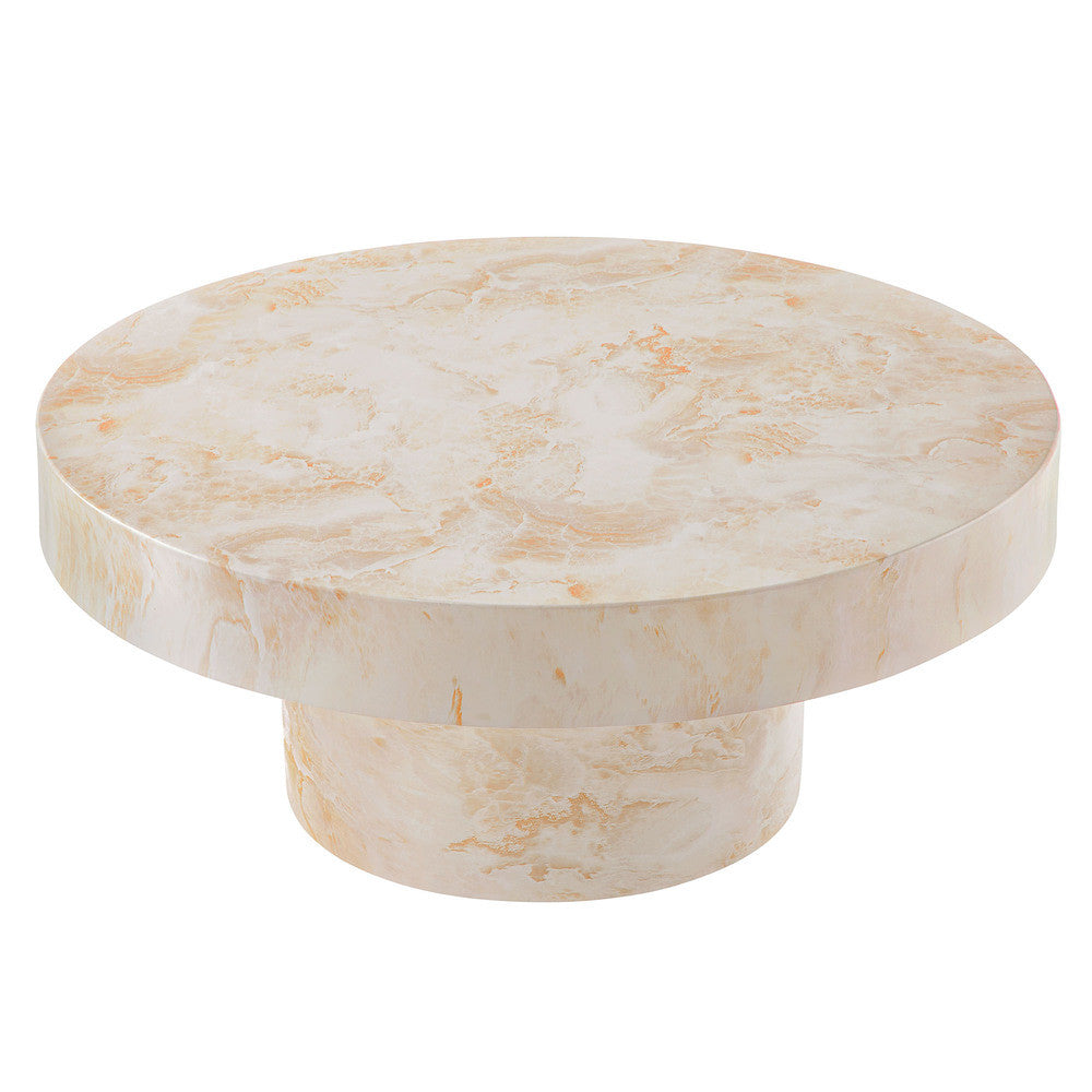 Modway Alora Indoor - Outdoor Patio Concrete Round Coffee Table by Modway-EEI-7091