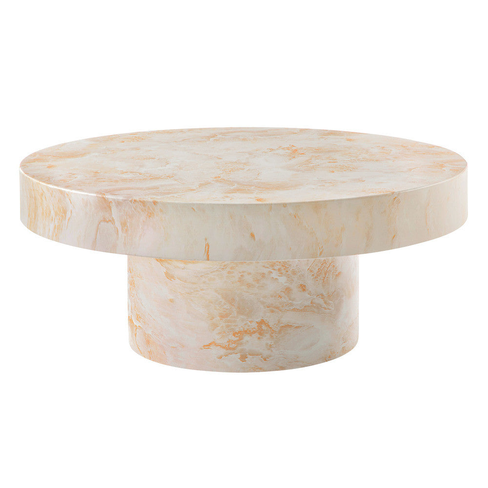 Modway Alora Indoor - Outdoor Patio Concrete Round Coffee Table by Modway-EEI-7091