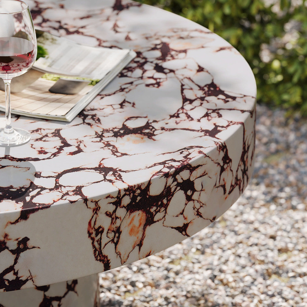 Modway Alora Indoor - Outdoor Patio Concrete Round Coffee Table by Modway-EEI-7091