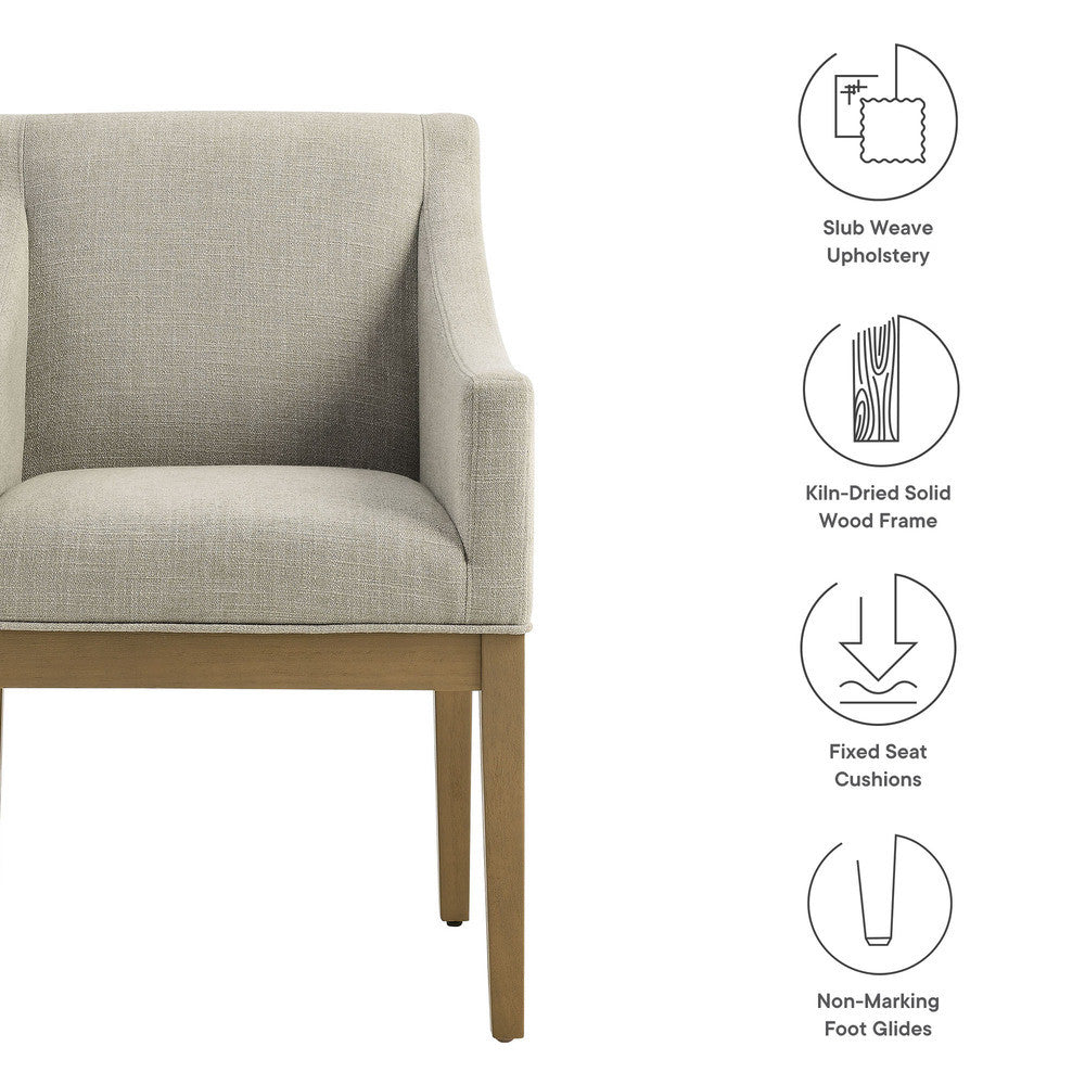 Modway Alton Fabric Upholstered Dining Armchair by Modway-EEI-7058
