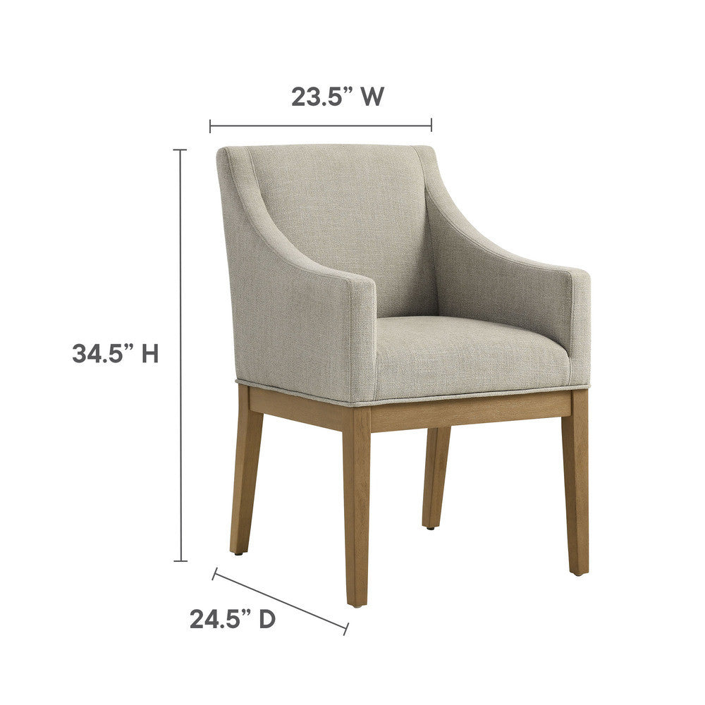 Modway Alton Fabric Upholstered Dining Armchair by Modway-EEI-7058
