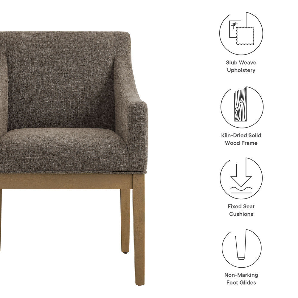 Modway Alton Fabric Upholstered Dining Armchair by Modway-EEI-7058