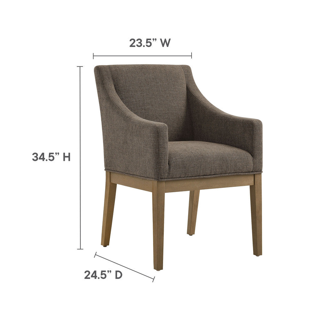 Modway Alton Fabric Upholstered Dining Armchair by Modway-EEI-7058