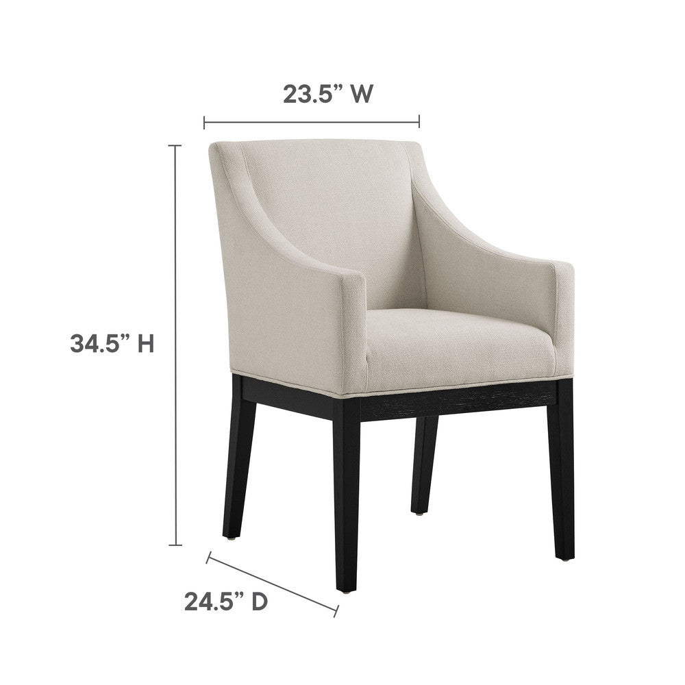 Modway Alton Fabric Upholstered Dining Armchair by Modway-EEI-7058