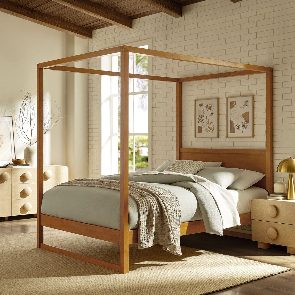 Modway Alva Queen Wood Canopy Platform Bed by Modway-MOD-7215