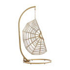 EEI-6337-NAT-WHI Amalie Wicker Rattan Outdoor Patio Rattan Swing Chair by Modway