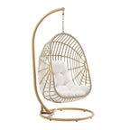 EEI-6337-NAT-WHI Amalie Wicker Rattan Outdoor Patio Rattan Swing Chair by Modway