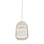 EEI-6261-NAT-WHI Amalie Wicker Rattan Outdoor Patio Rattan Swing Chair without Stand by Modway