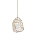 Modway EEI-6261-NAT-WHI Amalie Wicker Rattan Outdoor Patio Rattan Swing Chair without Stand Natural White