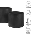 EEI-6893 Amani Round Nesting Coffee Tables Set of 2 by Modway