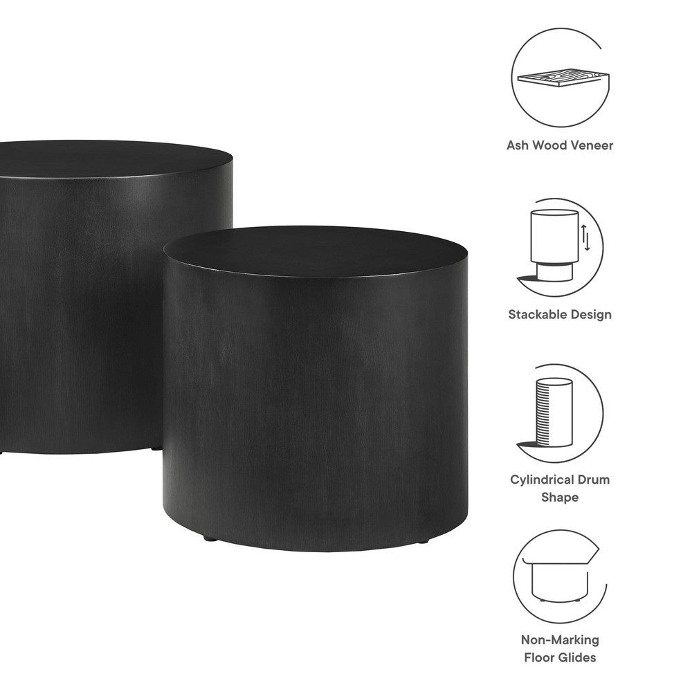 EEI-6893 Amani Round Nesting Coffee Tables Set of 2 by Modway