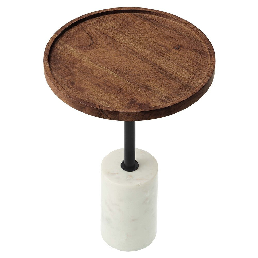 EEI-6607 Amina Round Acacia Wood Side Table by Modway