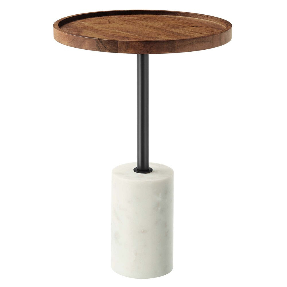 EEI-6607 Amina Round Acacia Wood Side Table by Modway