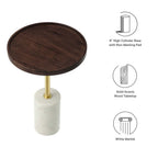 EEI-6607 Amina Round Acacia Wood Side Table by Modway