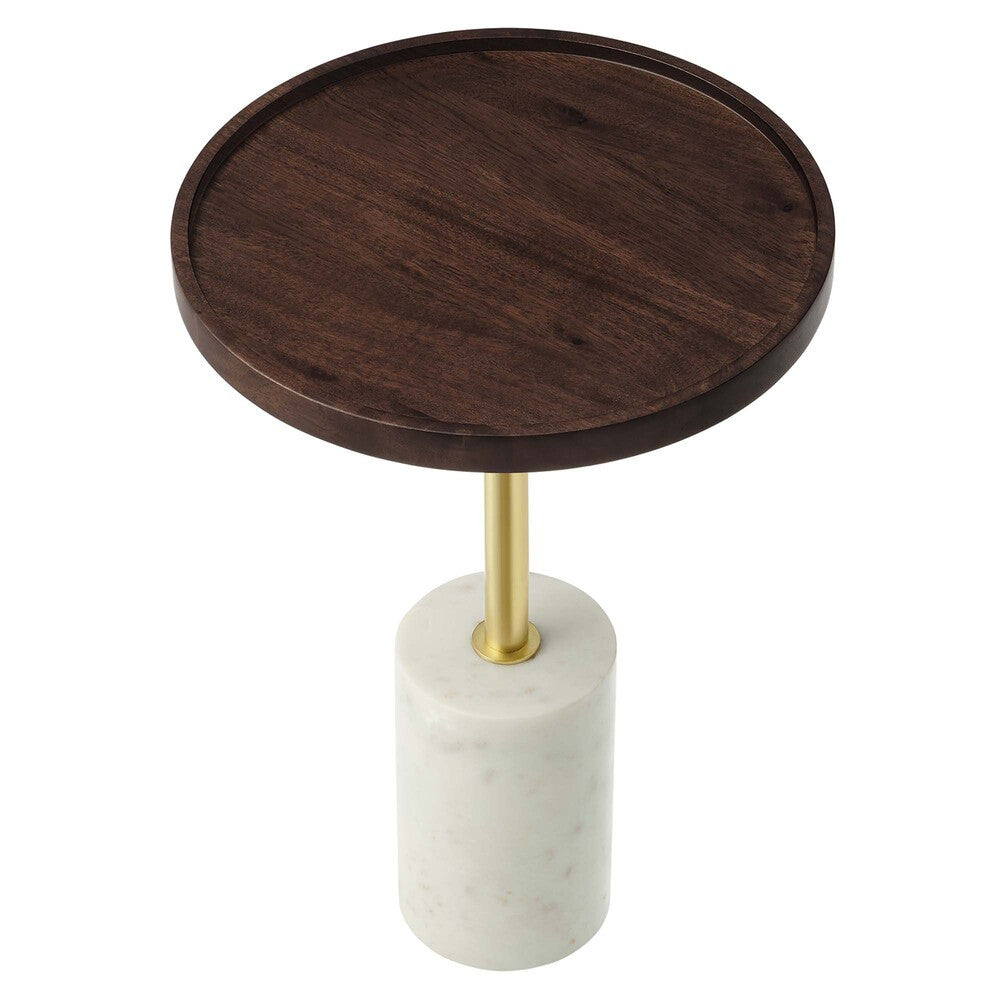 EEI-6607 Amina Round Acacia Wood Side Table by Modway