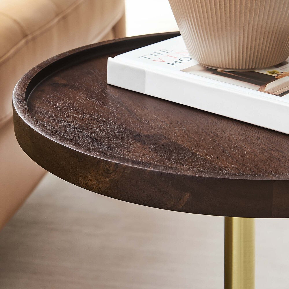 EEI-6607 Amina Round Acacia Wood Side Table by Modway