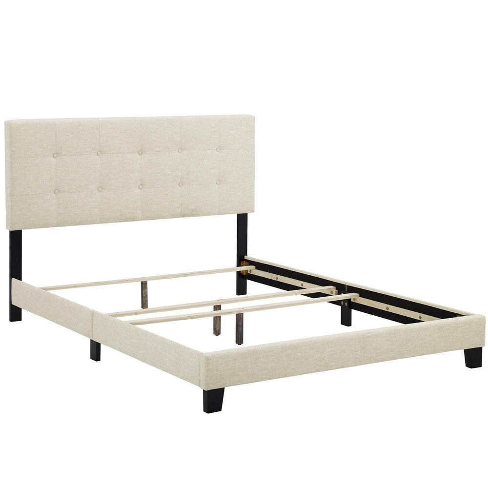 Modway Amira Upholstered Fabric King Bed by Modway-MOD-6002-BEI