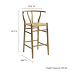 Modway Amish Wood Bar Stool by Modway-EEI-7210