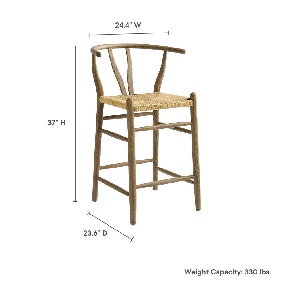 Modway Amish Wood Counter Stool by Modway-EEI-7206-GRY
