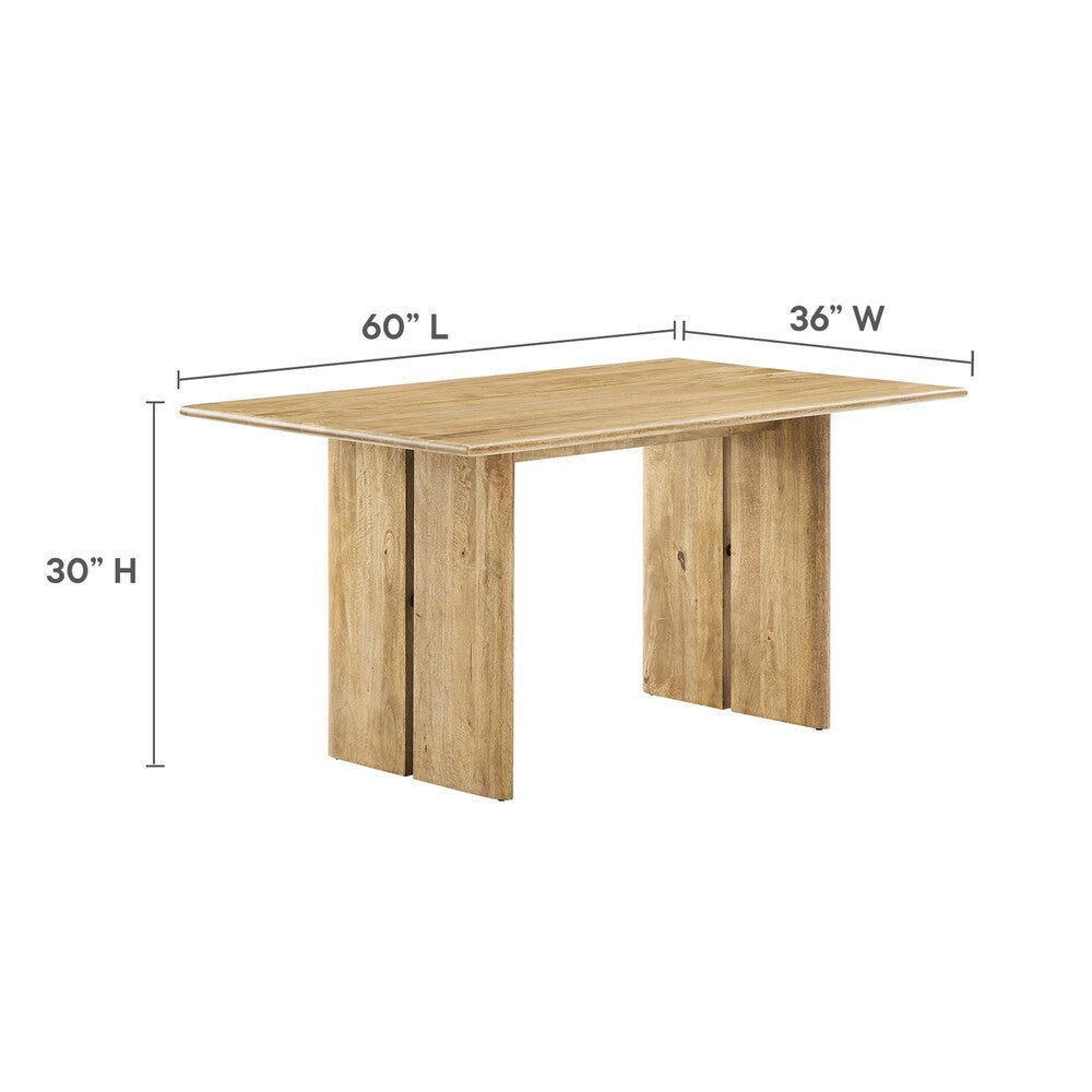 EEI-6690 Amistad 60" Wood Dining Table and Bench Set by Modway