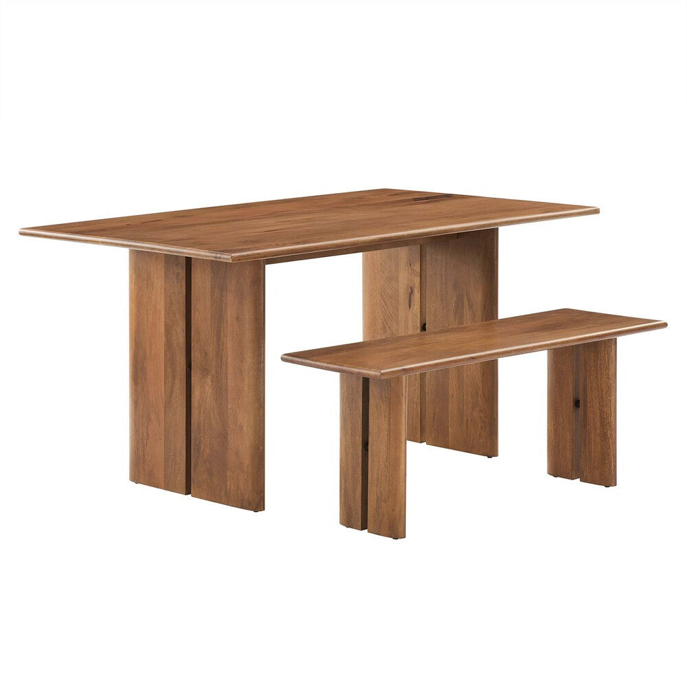 EEI-6690 Amistad 60" Wood Dining Table and Bench Set by Modway