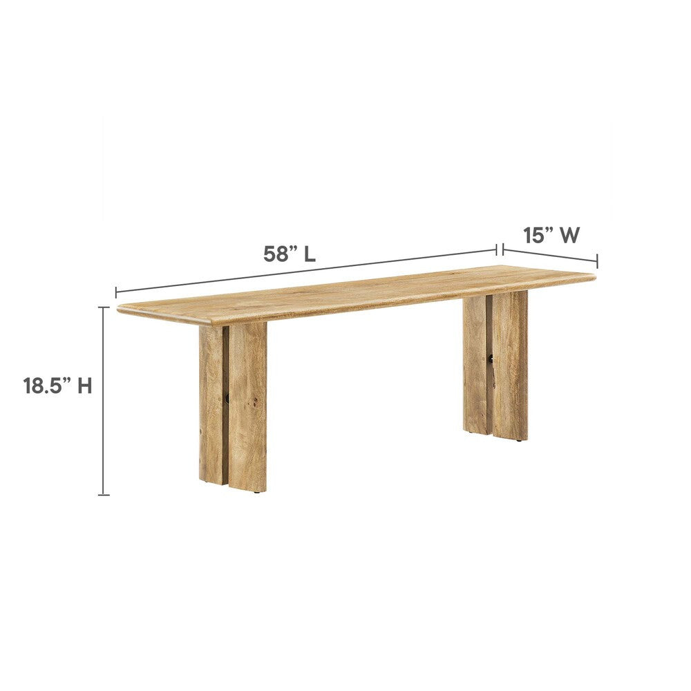 EEI-6559 Amistad 72" Wood Dining Table and Bench Set by Modway