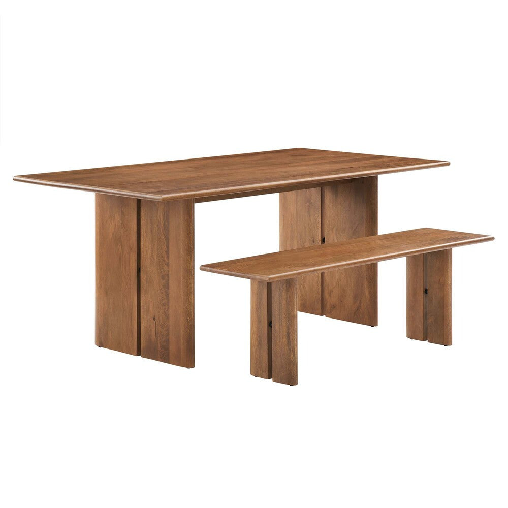 EEI-6559 Amistad 72" Wood Dining Table and Bench Set by Modway