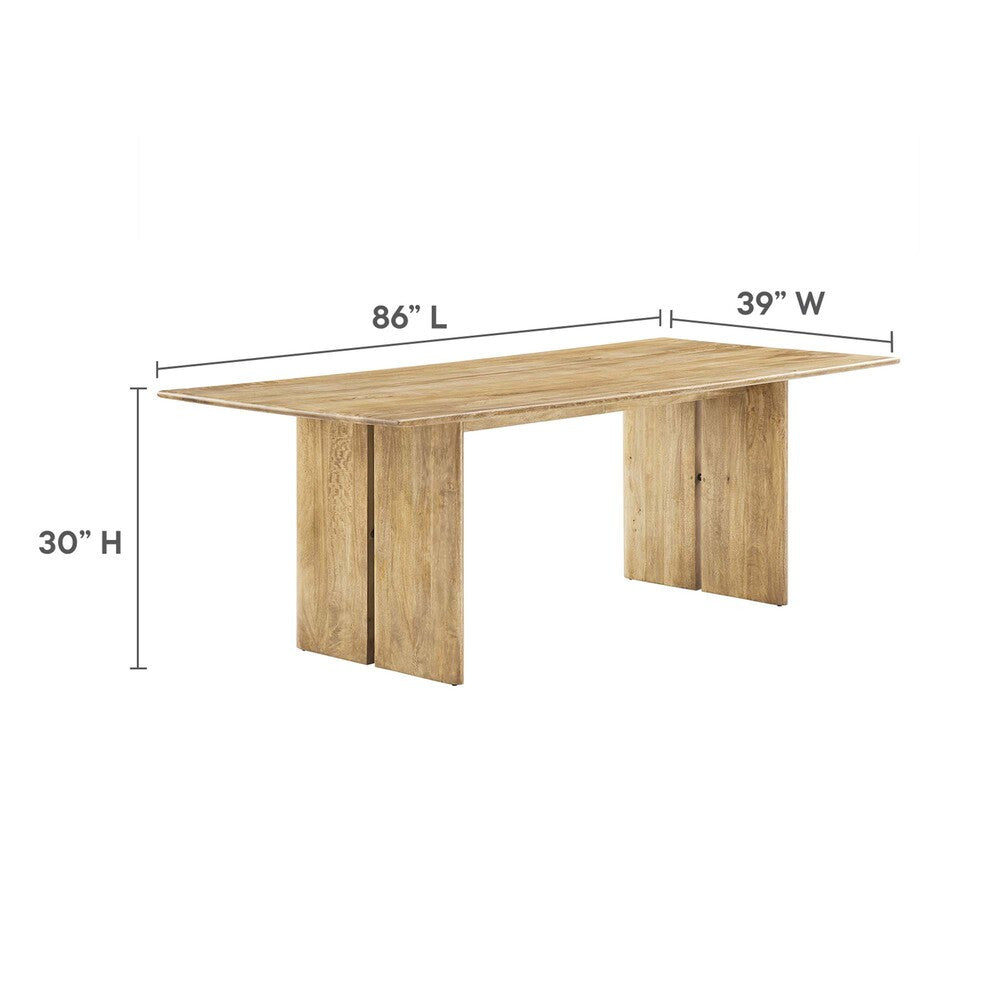 EEI-6560 Amistad 86" Wood Dining Table and Bench Set by Modway